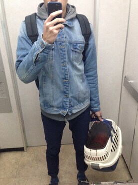 「ZARA（ザラ）のアイテム（その他パンツ、その他）」を使った、JEFF Luさん（メンズ・178cm）の夏コーディネート