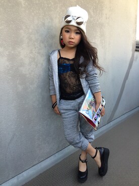 SARAぴょんさん（キッズ・120cm）の夏コーディネート