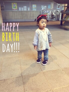 rikachunさん（キッズ・80cm）の秋コーディネート