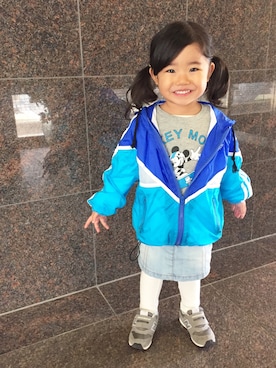 「next（next）のアイテム（スカート）」を使った、yuuuuwa!!!さん（キッズ・90cm）の秋コーディネート