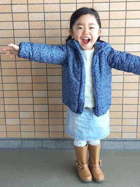 「next（next）のアイテム（スカート）」を使った、yuuuuwa!!!さん（キッズ・90cm）の秋コーディネート