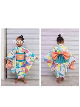 「handmade」｜「アイテム（浴衣）」を使った、neneさん（キッズ・90cm）の夏コーディネート