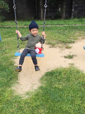 「kids case（キッズ ケース）のアイテム」を使った、ちゃむさん（キッズ・100cm）の春コーディネート