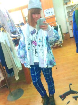 「ScoLar（スカラー）のアイテム（その他アウター）」を使った、CHOYANEIVEさん（レディース・157cm）の秋コーディネート