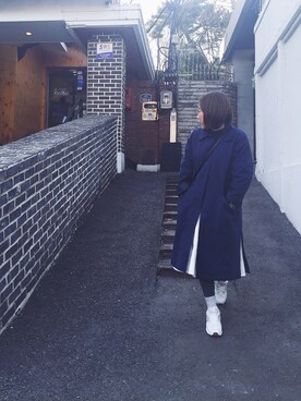 「travel」｜「アイテム（トレンチコート）」を使った、Ciszeさん（レディース・152cm）の春コーディネート