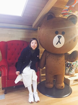 「アイテム（つなぎ/オールインワン、ベージュ系）」を使った、Ciszeさん（レディース・152cm）の春コーディネート