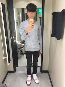「distressed jeans」｜YoSamuelさん（メンズ・176cm）の秋コーディネート