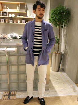 EDIFICE OFFICIALさん（メンズ・175cm）の春コーディネート