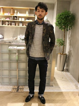 EDIFICE OFFICIALさん（メンズ・175cm）の春コーディネート