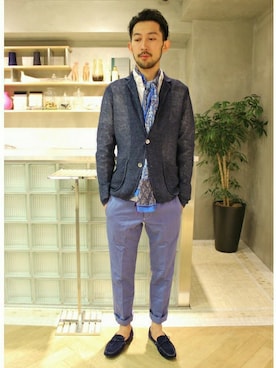 EDIFICE OFFICIALさん（メンズ・177cm）の春コーディネート