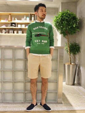 EDIFICE OFFICIALさん（メンズ・177cm）の春コーディネート