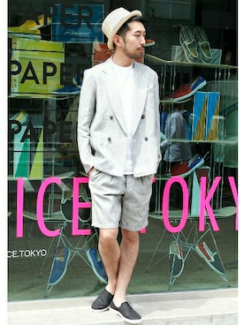 EDIFICE OFFICIALさん（メンズ・177cm）の春コーディネート