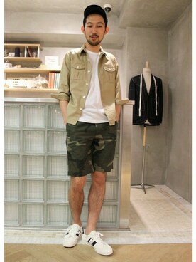 EDIFICE OFFICIALさん（メンズ・177cm）の夏コーディネート