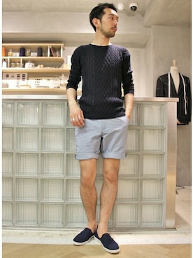 EDIFICE OFFICIALさん（メンズ・177cm）の夏コーディネート