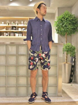 EDIFICE OFFICIALさん（メンズ・177cm）の夏コーディネート