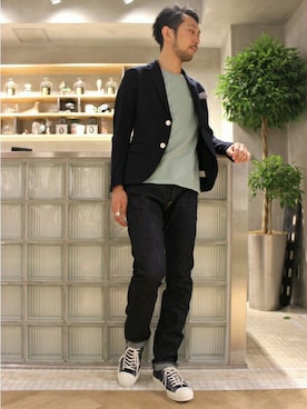 EDIFICE OFFICIALさん（メンズ・177cm）の夏コーディネート