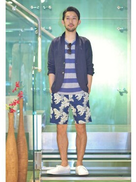EDIFICE OFFICIALさん（メンズ・177cm）の夏コーディネート