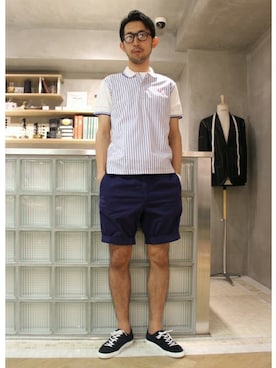 EDIFICE OFFICIALさん（メンズ・177cm）の夏コーディネート