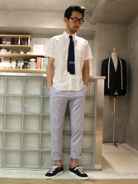 EDIFICE OFFICIALさん（メンズ・177cm）の夏コーディネート