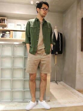 EDIFICE OFFICIALさん（メンズ・177cm）の夏コーディネート