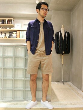 EDIFICE OFFICIALさん（メンズ・177cm）の夏コーディネート