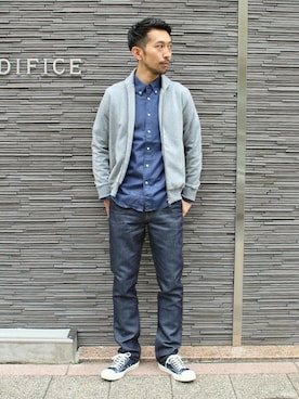 EDIFICE OFFICIALさん（メンズ・177cm）の秋コーディネート