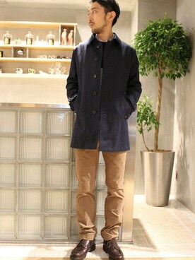 EDIFICE OFFICIALさん（メンズ・177cm）の秋コーディネート