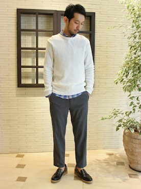 EDIFICE OFFICIALさん(メンズ・177cm)の春コーディネート