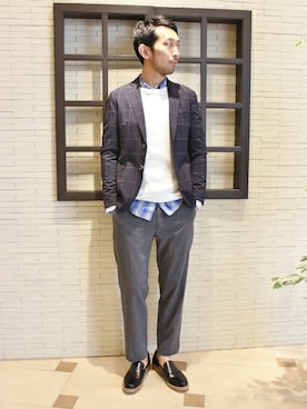 EDIFICE OFFICIALさん(メンズ・177cm)の春コーディネート