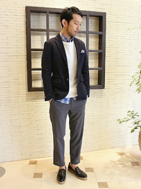 EDIFICE OFFICIALさん(メンズ・177cm)の春コーディネート