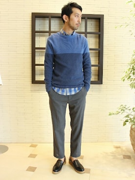 EDIFICE OFFICIALさん(メンズ・177cm)の春コーディネート