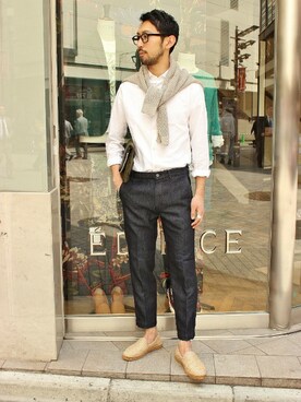 EDIFICE OFFICIALさん（メンズ・177cm）の春コーディネート