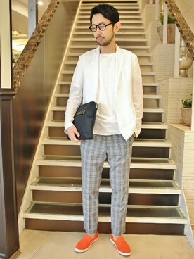 EDIFICE OFFICIALさん(メンズ・177cm)の春コーディネート