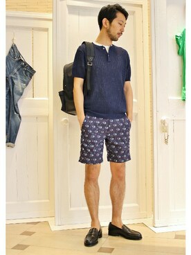 EDIFICE OFFICIALさん（メンズ・177cm）の夏コーディネート