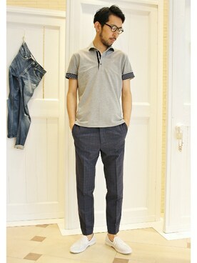 EDIFICE OFFICIALさん（メンズ・177cm）の春コーディネート