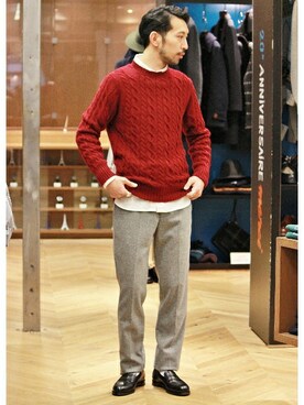 EDIFICE OFFICIALさん（メンズ・177cm）の秋コーディネート