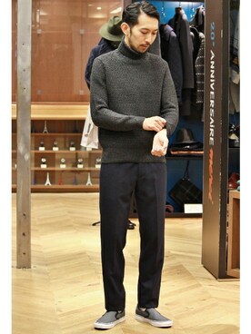 EDIFICE OFFICIALさん（メンズ・177cm）の秋コーディネート