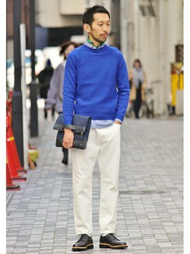 EDIFICE OFFICIALさん（メンズ・177cm）の冬コーディネート