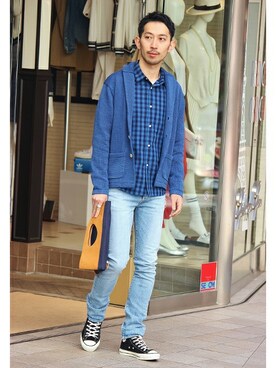 EDIFICE OFFICIALさん（メンズ・177cm）の冬コーディネート