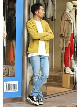 EDIFICE OFFICIALさん（メンズ・177cm）の春コーディネート