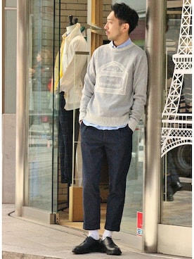 EDIFICE OFFICIALさん（メンズ・177cm）の春コーディネート