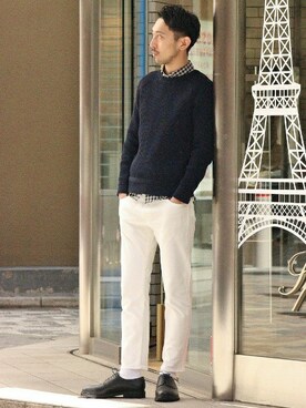 EDIFICE OFFICIALさん(メンズ・177cm)の春コーディネート