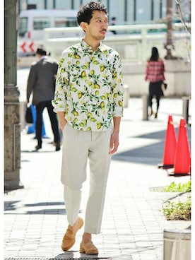 EDIFICE OFFICIALさん（メンズ・177cm）の春コーディネート