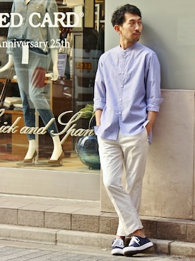 EDIFICE OFFICIALさん（メンズ・177cm）の春コーディネート