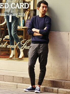 EDIFICE OFFICIALさん（メンズ・177cm）の春コーディネート