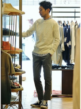 EDIFICE OFFICIALさん（メンズ・177cm）の春コーディネート