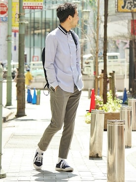 EDIFICE OFFICIALさん（メンズ・177cm）の春コーディネート