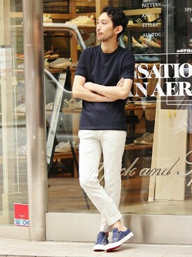 EDIFICE OFFICIALさん（メンズ・177cm）の春コーディネート