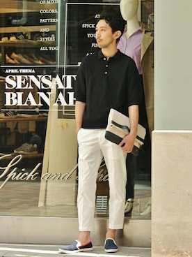 EDIFICE OFFICIALさん（メンズ・177cm）の春コーディネート