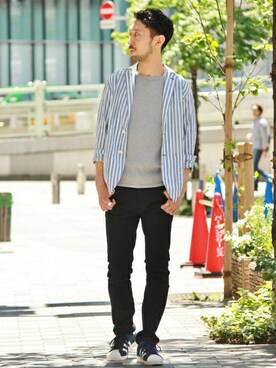 EDIFICE OFFICIALさん（メンズ・177cm）の春コーディネート